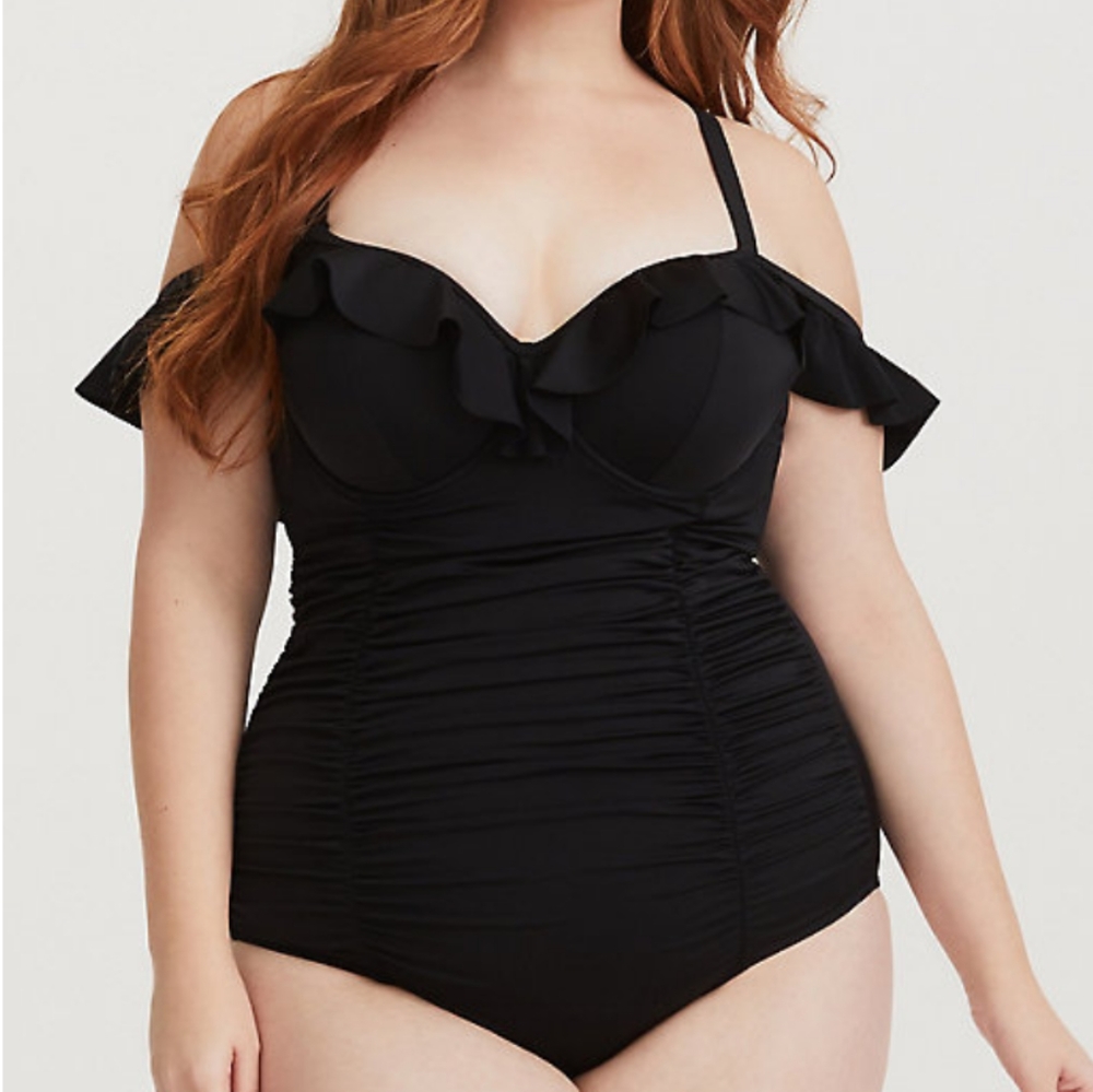 TORRID Ruffle Swim Suit